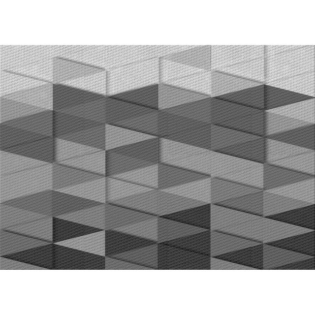 Ahgly Tapis Rectangulaire Lavable en Machine Intérieur Transitionnel Gris Foncé, 5 Pieds x 7 Pieds