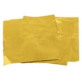 thumbnail image 1 of veasfak 100 Packs Cute Aluminum Foils Candy Chocolate Wrappers Package Wedding Decor Golden, 1 of 8