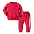 thumbnail image 2 of Ensemble de Chandail en Molleton Décontracté pour Garçons 2 Pcs Ensemble de Survêtement Automne pour Filles Tout-Petits Tenue de Printemps Automne Col Rond, 2 of 9