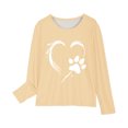 thumbnail image 3 of Birdeem Chemises à Manches Longues pour Filles Chemises à Manches Longues Imprimés Mignons Col Rond Hauts Blouses Décontractées Habillées Vêtements Chemises à Manches Longues pour Filles, 3 of 4