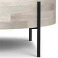 thumbnail image 2 of Pemberly Row Table Basse Tambour Urbain Rond en Bois de Manguier de 38 Pouces de Large, Fini Blanchi Blanc, 2 of 9