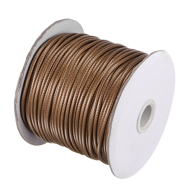 Unique Bargains Beading Thread Bracelet Weave Bead Craft Cord 2.5mm 78M/Roll (85-Yards) Decorative String, Brown
