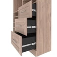 thumbnail image 2 of Bestar Pur 61W Closet Organizer in rustic brown, 2 of 8