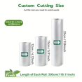 thumbnail image 4 of AMERTEER 3 Rolls of 3m Vacuum Sealing Bags (Different Sizes Combined) Reusable  Free of BPA  Food Protection Sealing Bags  Food Freshness Bags  Commercial Grade Food Vacuum Bags  Food Vac, 4 of 6