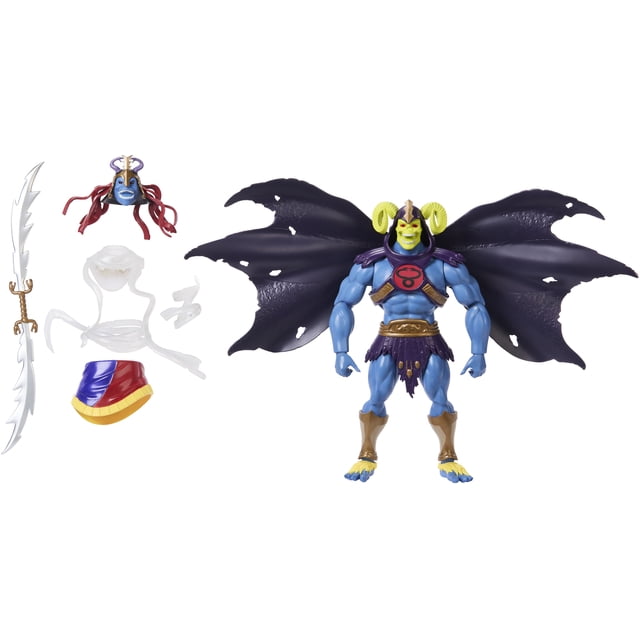 Masters of Universe Origins X ThunderCats Skell-Ra Action Figure Toy 80s Swappable Skeletor Mumm-Ra