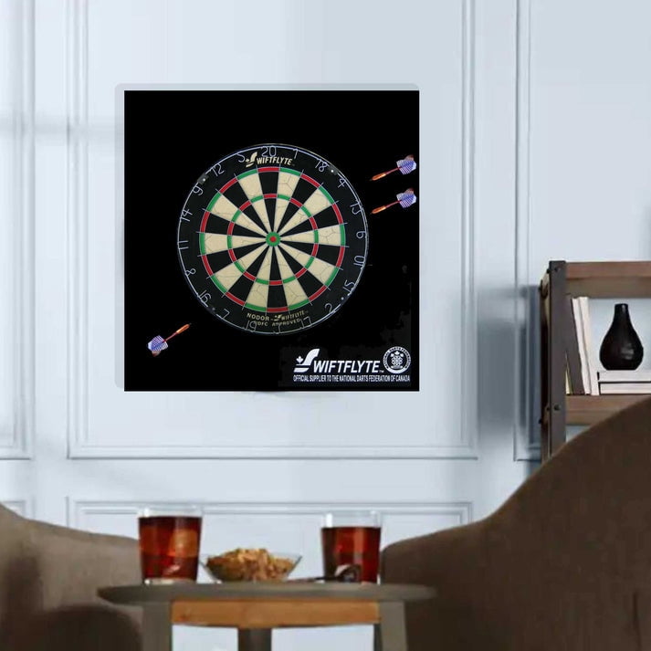 Swiftflyte Ndfc Dartboard Surround, 4-Piece EVA Foam Square Backboard Wall Protector with Velvet Finish