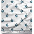 thumbnail image 1 of Soimoi Cotton Duck Fabric Bird Block Print Fabric by The Yard 56 Inch Wide, 1 of 3