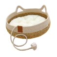 thumbnail image 2 of Cat Bed Comfortable Durable Anti Slip Bottom Wear Resistant Cat Scratch Pad Nest M White, 2 of 7