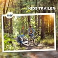 thumbnail image 2 of Aosom 2-Seat Kids Child Bicycle Trailer, Blue, 2 of 8
