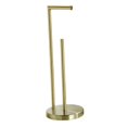 thumbnail image 1 of Rongfmy Toilet Paper Holder Stand Bathroom with Dispenser Large Capacity Rustproof Floor Aureate, 1 of 8