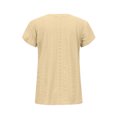thumbnail image 3 of Birdeem Fashion Womens Casual Solid Color V Neck Short Sleeve Tops Loose Blouses, 3 of 9