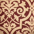 thumbnail image 3 of PBRA2277-2222-DP Plutus Coussin de Luxe Rouge & Beige Bouclier Sacré, 22 x 22 Po., 3 of 3