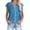04Blue, variante sur yoeyez Chemises en Lin pour Femmes Manches Courtes Mode T-Shirt Uni Boutons Col à Revers Chemises pour Femmes Tenue de Bureau Décontractée Hauts et Chemisiers d'Été pour Femmes en Solde Blanc G