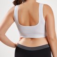 thumbnail image 4 of Women Pure Color Plus Size Ultra-thin Large Bra Sports Bra Full Bra Cup Tops, 4 of 9