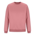 thumbnail image 3 of cfhntfmh Chandails Molletonnés pour Hommes Grande Taille Décontractés à Col Rond à Manches Longues Hauts Basiques Molleton Doux Chandails Molletonnés Unis, 3 of 6