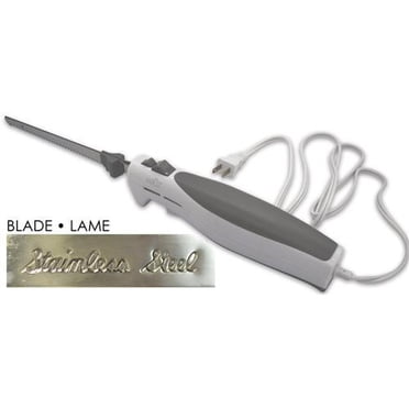 Hauz Electric Knife With 9" Stainless Steel Blade White