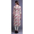 thumbnail image 3 of Bimba Robes Longues Droites pour Femmes Imprimées Manches 3/4 Vêtements Indiens, 3 of 6