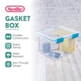 thumbnail image 2 of Sterilite 32 Qt Clear Stacking Storage Container with Gasket Lid, 16 Pack, 2 of 12