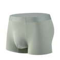 thumbnail image 1 of StSilkitty 1 Pack Men's Breathable Boxer Briefs Mid Waist Elastic Underwear No Riding up Lightweight Underpants, 1 of 3