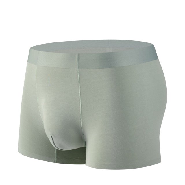 StSilkitty 1 Pack Men's Breathable Boxer Briefs Mid Waist Elastic Underwear No Riding up Lightweight Underpants