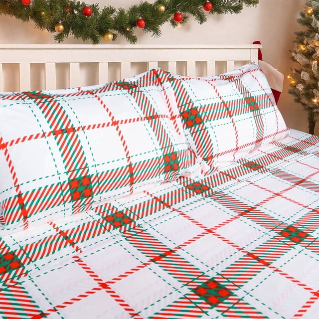 Gogreen Ensemble de Draps 3 Pcs à Poches Profondes pour Lit Simple s'Adapte à 16 Pouces, Microfibre Respirante Ultra Douce Ensemble de Draps Format Simple, Style Hôtel de Luxe Déco Maison Ensemble de Draps pour Lit Simple, Cadeau pour Femmes, Hommes