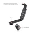 thumbnail image 3 of Handheld L-shaped Gimbal Expansion Bracket Holder with 2 Hot Shoe Mounts Accessory Replacement for DJI, 3 of 8