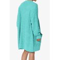 thumbnail image 4 of TheMogan Women's PLUS Loose Fit Popcorn Knit Long Sleeve Pocket Open Sweater Cardigan, 4 of 6