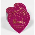 thumbnail image 2 of Inkdotpot Pack Of 50 Real Gold Foil Paper Tags Thanks For Celebrating With Me Birthday Favor Hang Tags, 2 of 6
