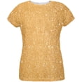thumbnail image 1 of Gold Glitter All Over Womens T-Shirt, 1 of 1