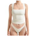 thumbnail image 1 of Lixiuxyad Basic Tank Tops Women Sexy Square Neck Tank Top Summer Going Out Basic Shirt, 1 of 5