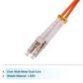 thumbnail image 3 of Unique Bargains 1 Meter 3.2Ft Fiber Patch Cable Multimode Duplex LC-LC OM2 LSZH Fiber Optic Jumper Orange For Optical Fiber 1Pcs, 3 of 6