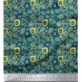 thumbnail image 1 of Soimoi Cotton Duck Fabric Geometric Small Print Sewing Fabric Yard 42 Inch Wide, 1 of 3