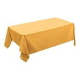 thumbnail image 2 of HHBEAUTY Rectangle Vinyl Tablecloth, Waterproof Spillproof Plastic Backed Table Cloth, Wipe Clean Table Cover for Dining, Buffet Parties and Camping (Yellow,54" x 72"), 2 of 7