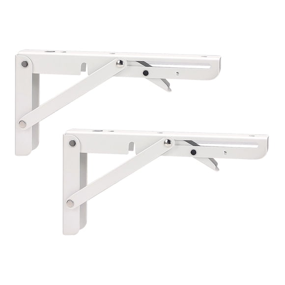 TIMIFIS Toothbrush Holders Bracket Wall Bracket Partition Folding Shelf, Foldable Triangular Partition Bracket Liq Uid Lawn