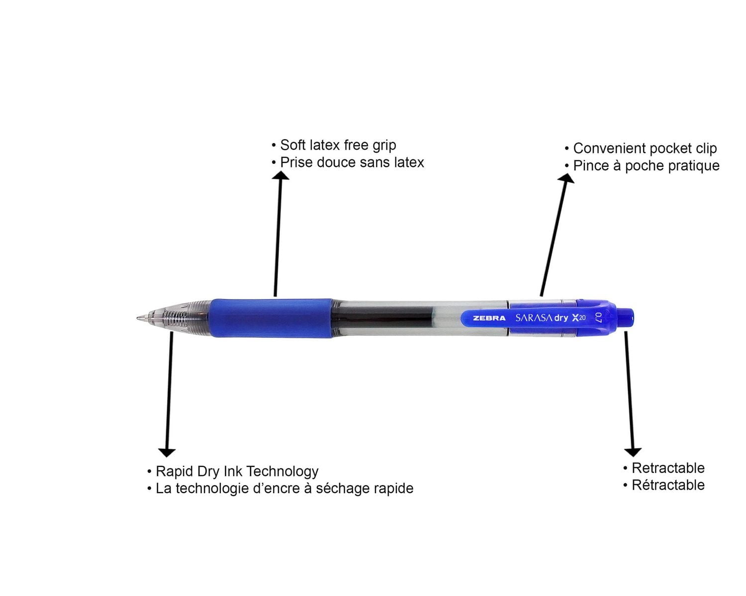 Zebra Sarasa Retractable Gel Pens