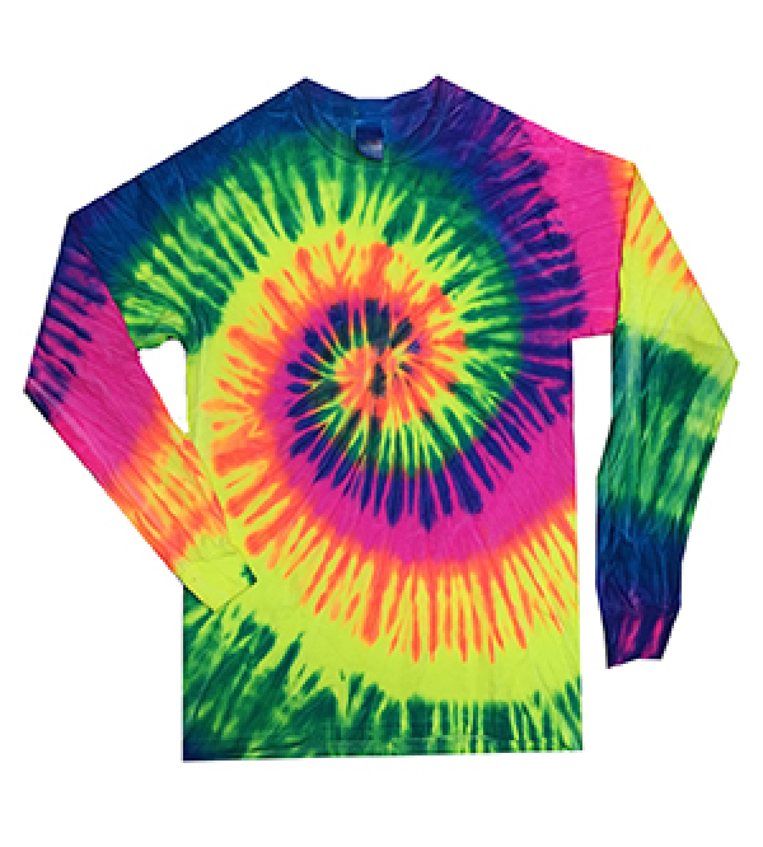 Colortone Tee-shirt à Manches Longues pour Adulte Multicolor Tie Dye T2001