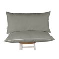 thumbnail image 1 of Vargottam Indoor/Outdoor Polyester Fabric Lumbar Pillow With Insert, All-Weather Waterproof Decorative Throw Pillow for Patio Furniture-Set of 2 - Gray, 1 of 1