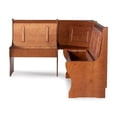 thumbnail image 4 of Riverbay Furniture Kitchen Dining Wood Nooker Corner Unit in Walnut, 4 of 20