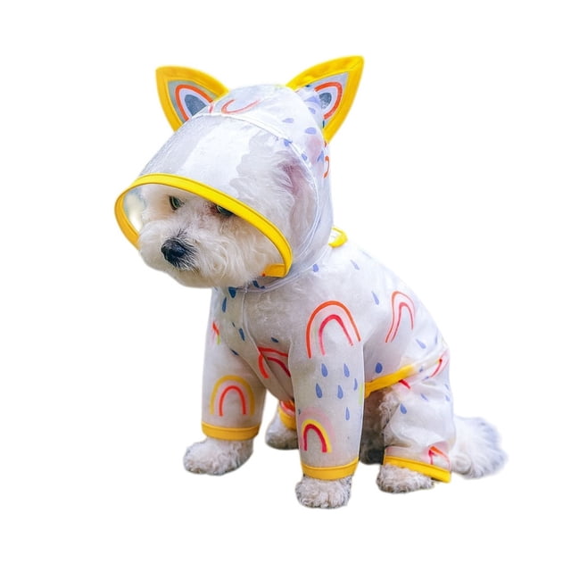 TIELUTT Raincoat Full Coverage 4 Legs Rain Jacket for Pet Clothes for Small Dogs Pet Clothes Hangers Small Pet Clothes for Medium Dogs Boys Pet Clothes for Medium Dogs Pet Clothes for Small Dogs Girl