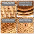 thumbnail image 2 of Wood Handmade Storage Box With Storage Basket Organizer Box Rattan Traditional Rattan For Easy Organizer Box Storage Large basket S, 2 of 6