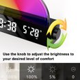 thumbnail image 3 of yeacher Réveil Simulé au Lever du Soleil avec Éclairage DEL Réglable, Deux Modes de Réveil et Alimentation USB – Design Blanc Élégant pour la Déco de la Maison, 3 of 7