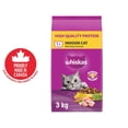 thumbnail image 1 of WHISKAS Adult Dry Cat Food, Indoor With Real Chicken 3kg, 1 of 9