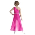 thumbnail image 2 of Ocealan Robe de Danse Lyrique Sans Manches en Maille Jupe Justaucorps Performance de Scène Enfants Rose Vif 16, 2 of 7