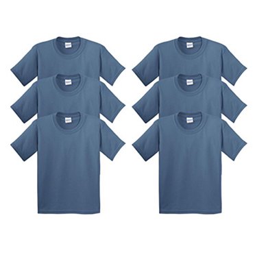 Gildan Men's Heavy Cotton T-Shirt - 5000 (Pack Of 6)