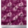 thumbnail image 1 of Soimoi Pink Viscose Chiffon Fabric Cage & Roses Floral Print Fabric by Yard 42 Inch Wide, 1 of 6