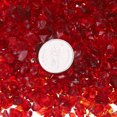 thumbnail image 3 of 1 Pound Fire Glass Stone, 3-6mm Reflective Fire Pit Glass Rock for Fireplace, Red, 3 of 6