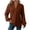 Brown Long Sleeve Shirts for Women, variant on Nfurl Waffle Knit Tops for Women Long Sleeve V Neck Shirts Dressy Casual Solid Color Blouses Ladies Fall Tunic Top Sky Blue M