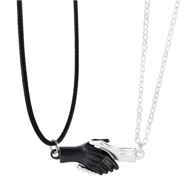 Colle Collier Magnetic Magnetic: 2pcs Mode Collier Collier Pendentif Collier