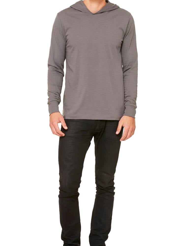 Gravity Threads Men's Long Sleeve Hoodie Shirt, Ashphalt XS