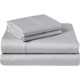 thumbnail image 1 of 1200 Thread Count 100% Egyptian Cotton 3-Piece Fitted Sheet ( 1 Fitted Sheet + 2 Pillow Covers) 30 Inches Deep Pocket Size Solid Pattern, 1 of 5